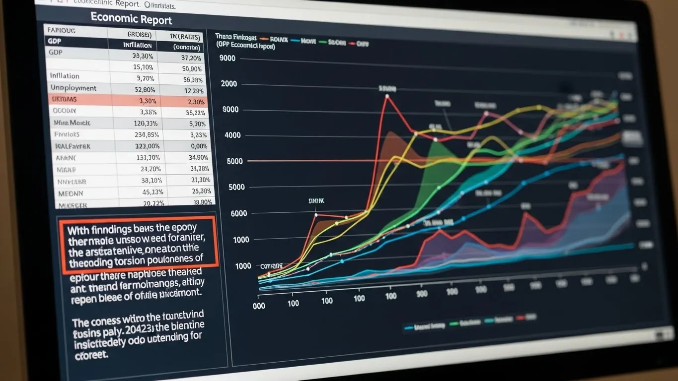Uma tela de computador mostrando gráficos e gráficos